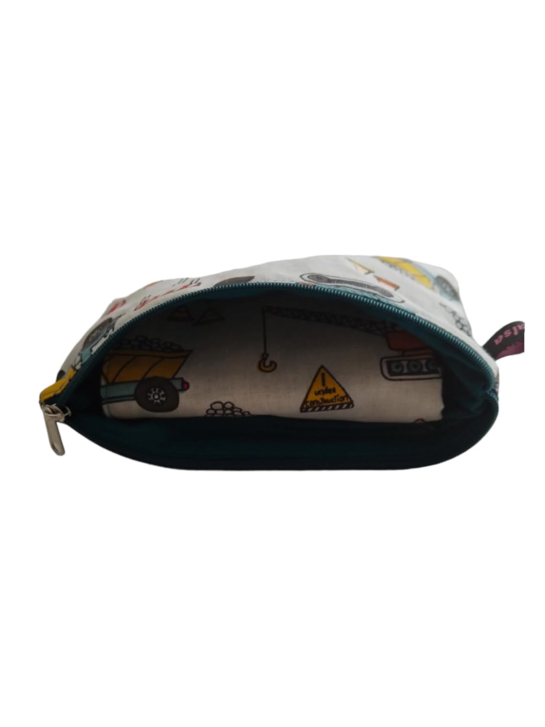 Serviette élastique pour la cantine avec sa pochette personnalisée, Grand bavoir pour la maternelle