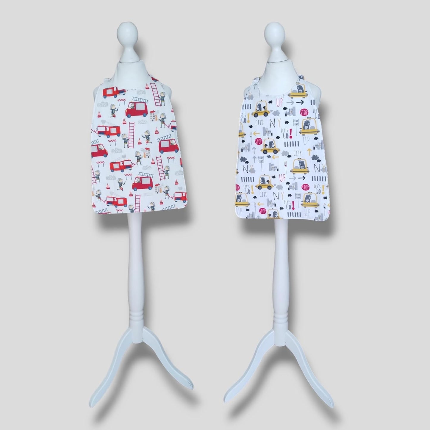 Lot de 2 serviettes bavoir élastique enfants pour la cantine