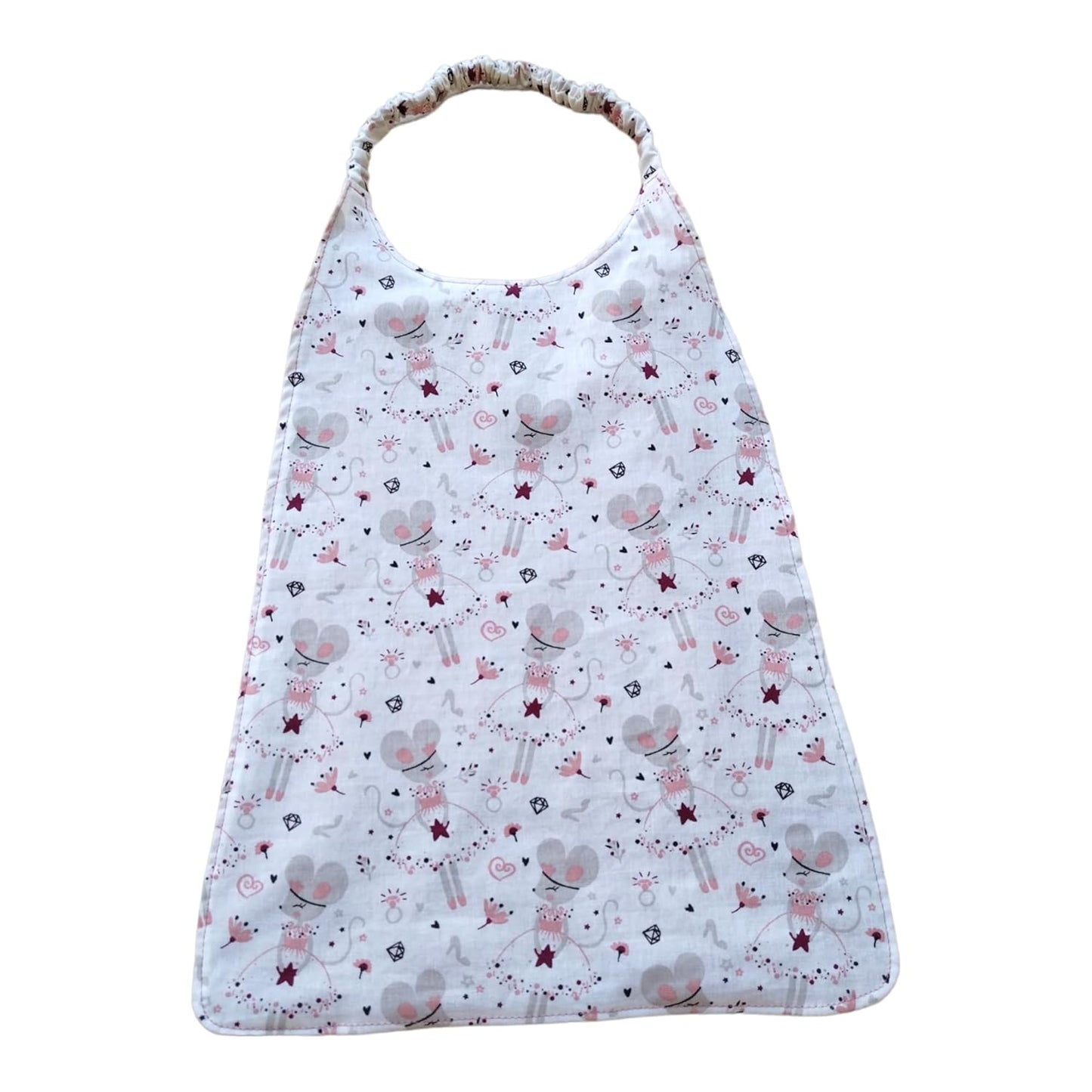 Lot de 2 serviettes de table élastique de cantine maternelle