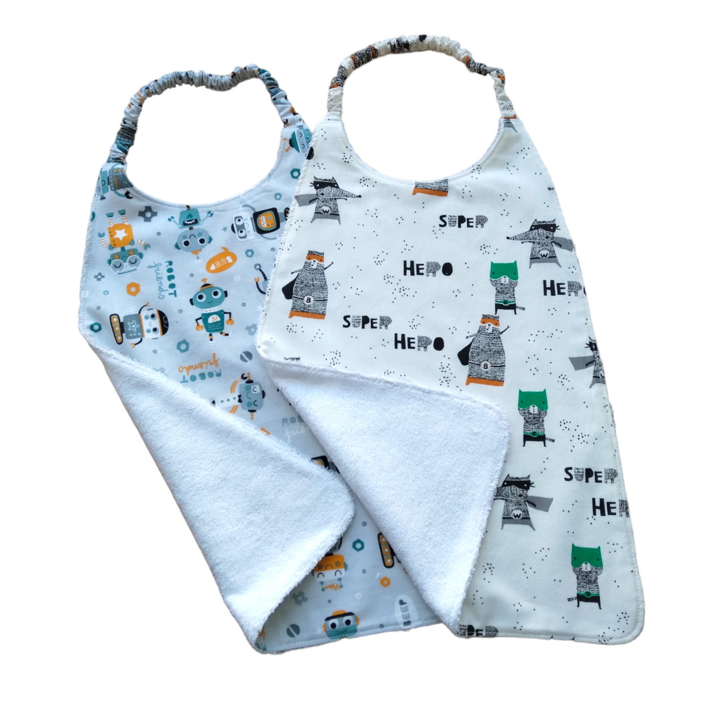 Lot de 2 serviettes de table avec élastique