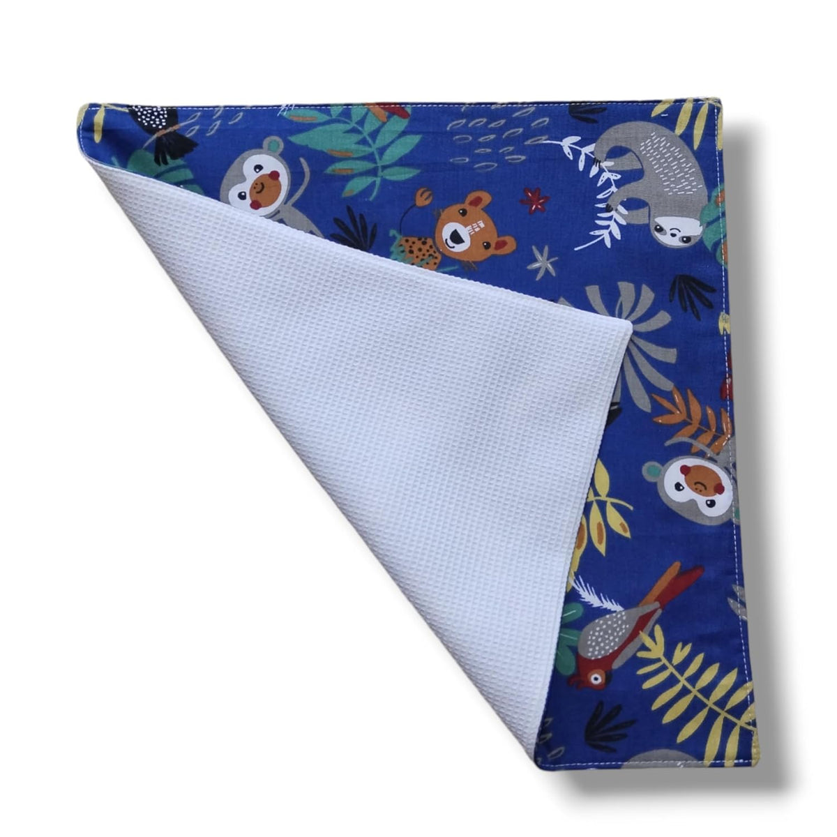 Serviette De Table Enfant Personnalisée Animaux De La Jungle – 50% Coton, 26x26 Cm Ou 31x31 Cm, Résistante Aux Taches – Fabriquée En Espagne